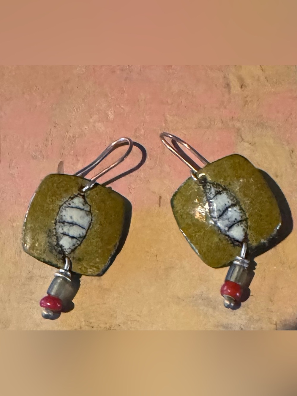 Enamel Art Earrings